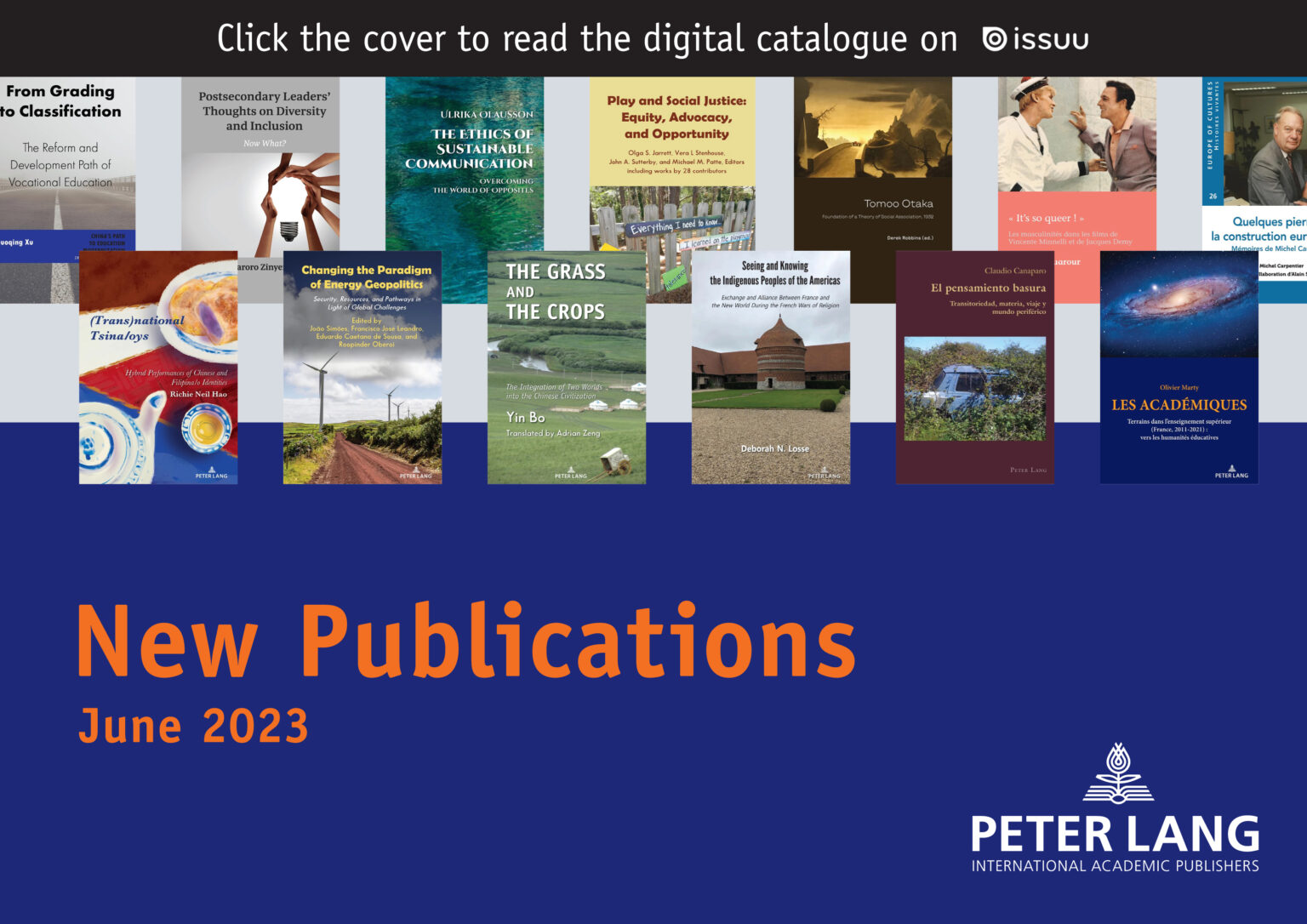 New Publications - Peter Lang